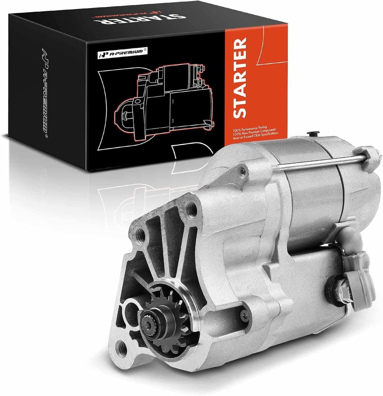A-Premium Starter Motor Compatible with Chrysler 300 2005-2014 & Dodge Challenger 2009-2023, Charger 06-21, Magnum 05-08, 5.7L 6.1L, 12V 1.4KW 13T CW 3-Bolt Mounting, Replace# 4608801AA, 4280002201