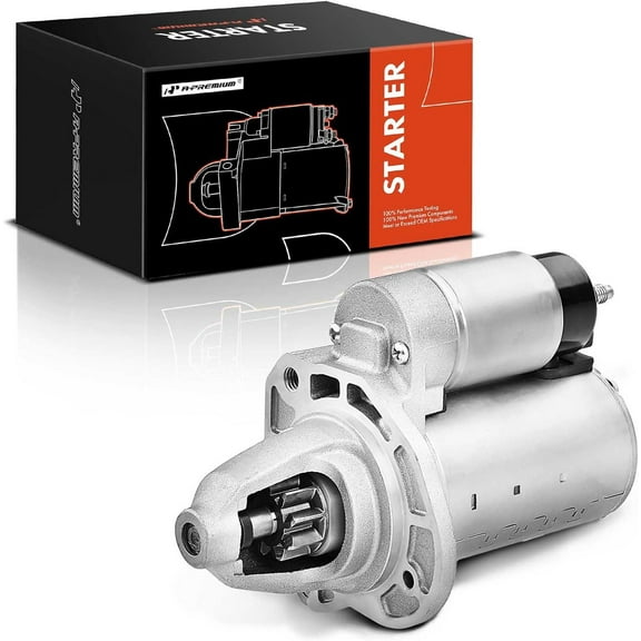A-Premium Starter Motor Compatible with Chrysler 300 & Dodge Challenger Charger 11-16, Durango 11-15 & Jeep Grand Cherokee 13-15 & Ram 1500 13-14, 3.6L, 12V 1.3KW 9-Teeth Clockwise, Replace# 4801852AB