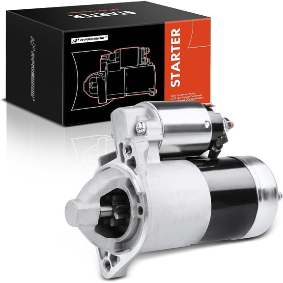 A-Premium Starter Motor Compatible with Chrysler Sebring 2001-2005,Dodge Stratus 2001-2005, Mitsubishi Galant 1999-2003, Eclipse, Outlander, L4 2.4L, 12V 1.4KW 8 Teeth CW, Replace# MD356178, M1T84883