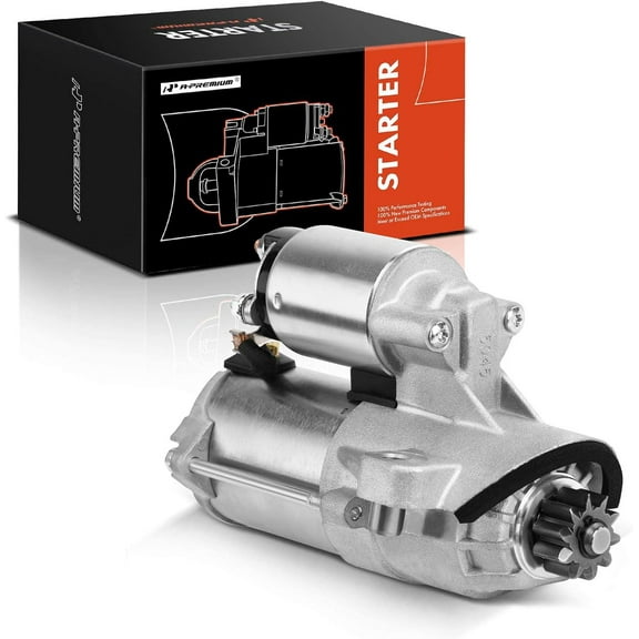 A-Premium Starter Motor Compatible with Ford Edge 11-18, Explorer 11-19, Flex 09-19, Taurus & Lincoln MKS, MKT & Mercury Sable, 3.5L 3.7L, 12V 1.4KW 10 Teeth CCW, Replace# 8G1Z-11002-B, 8G1T-11000-AA