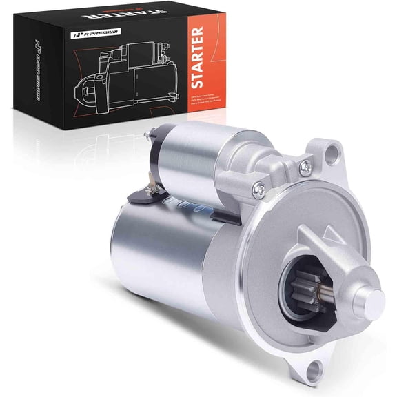 A-Premium Starter Motor Compatible with Ford, Lincoln & Mercury Models - Bronco, Country Squire, F150 F250 F350, E-Series Vans, Mustang, Town Car, Cougar - 12V 1.4KW CW 10 Teeth - Replace# 410-14023