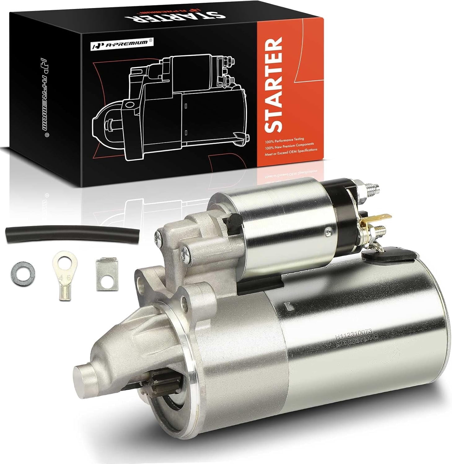 A-Premium Starter Motor Compatible with Ford, Lincoln & Mercury - F-250 F-150 97-98, Mustang 96-04, Expedition 97-98, E-150, Navigator, Town Car, Cougar, Marauder - 4.6L 5.4L 6.8L - 12V 1.4KW 12T CW
