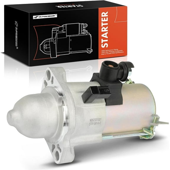 A-Premium Starter Motor Compatible with Honda Accord 2013 2014 2015 2016 2017 L4 2.4L, CR-V CRV 2015 2016 L4 2.4L, 1.6KW 12V Clockwise 9-Teeth, Replaces# 31200-5A2-A51, SM740-09, SM74009, 410-54248R