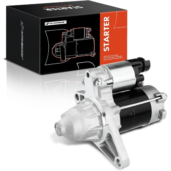 A-Premium Starter Motor Compatible with Honda Civic 2001-2005 L4 1.7L & Acura EL 2001-2005 L4 1.7L, Manual Transmission, 12V 0.8KW 9-Tooth Clockwise, Replace# 228000-9641, 31200PLRA02