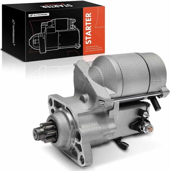 A-Premium Starter Motor Compatible with Jaguar XJ8 1998-2003, XJR 1998-2003, XK8 1997-2004, XKR 2000-2004, S-Type 2000-2002, Vanden Plas 2001-2003, 12V 1.4KW 9-Teeth Clockwise