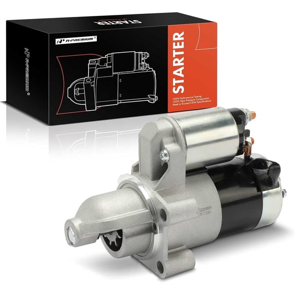 A-Premium Starter Motor Compatible with John Deere Mower Onan Engine, Linamar Engine - B48G, P220G, SL3310 P220, LX720, LX770, LX790, LX990, L250 P218G - 12V 0.8KW 9-Teeth CCW - Replace# 191180805