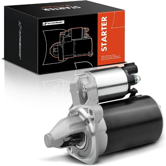 A-Premium Starter Motor Compatible with Kia Soul 2010-2012, Rio 2012 & Hyundai Accent 2012-2013, Veloster 2012-2013, 12V 0.9KW 8 Teeth Clockwise, Replace# 36100-2B100, 1195239, LRS02571