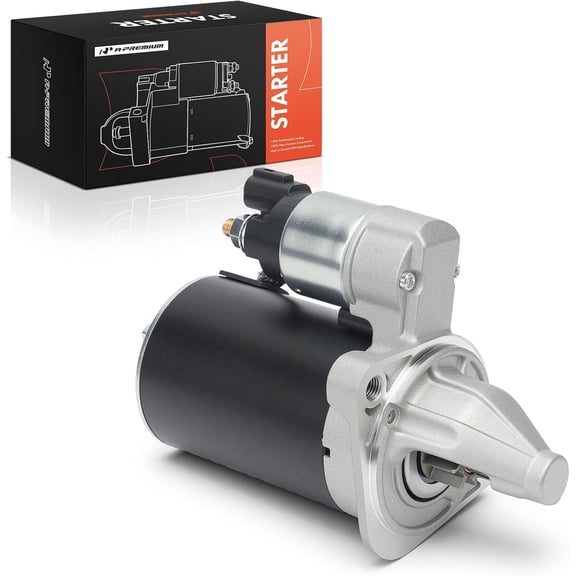 A-Premium Starter Motor Compatible with Kia Soul 2010-2012, Rio 2012 & Hyundai Accent 2012-2013, Veloster 2012-2013, 12V 0.85KW 8 Teeth Clockwise, Replace# 36100-2B100, 1195239, LRS02571