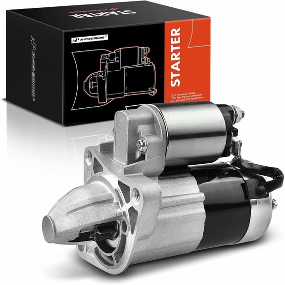 A-Premium Starter Motor Compatible with Mazda Miata 1999-2005 L4 1.8L, Protege 1995-1998 L4 1.8L, Protege 1999 L4 1.6L, 12V 1.0KW 8 Teeth Clockwise, Replace# BPD418400A, BPD4-18-400, 2804137