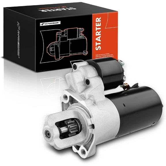 A-Premium Starter Motor Compatible with Mercedes-Benz C300 2014, C350 GLK350 2013-2015, E350 2013-2016, V6 3.5L, 12V 1.7KW 10 Teeth Clockwise, Replace# A-276-906-13-00, 276-906-13-00, 76-906-24-00