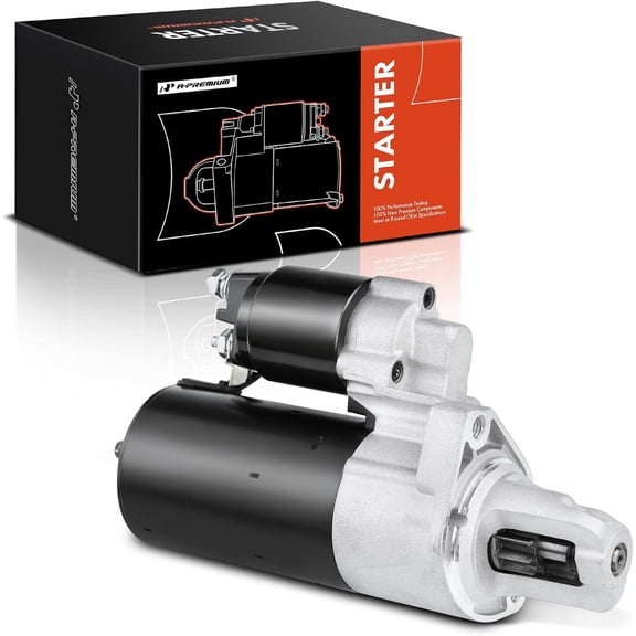 A-Premium Starter Motor Compatible with Mercedes-Benz C300, CLK320, E320, ML350, ML350, R350, SLK280 & Chrysler Crossfire, 12V 1.4KW 10 Teeth Clockwise, Replace# 0001108197, 0001108403