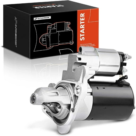 A-Premium Starter Motor Compatible with Mini Cooper 2002 2003 2004 2005 2006 2007 2008 L4 1.6L SOHC, 12V 0.9KW 9 Teeth Clockwise, Replace# SBO0176, 1489995, 12411489995