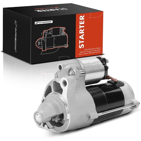 A-Premium Starter Motor Compatible with Ram 1500 2011-2012, Dodge Ram 1500 Dakota 2006-2010, Durango 2006-2009, Mitsubishi Raider 06-09, 3.7L 4.7L, 12V 1.1KW 9-Teeth Clockwise