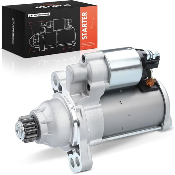 A-Premium Starter Motor, 12V 1.1KW 13 Teeth CCW, Compatible with Volkswagen | for Jetta 2013-2018, Beetle 2013-2017, Golf 2015-2018, Passat 2014-2020, GTI 2015-2018, Atlas, 1.4L 1.8L 2.0L