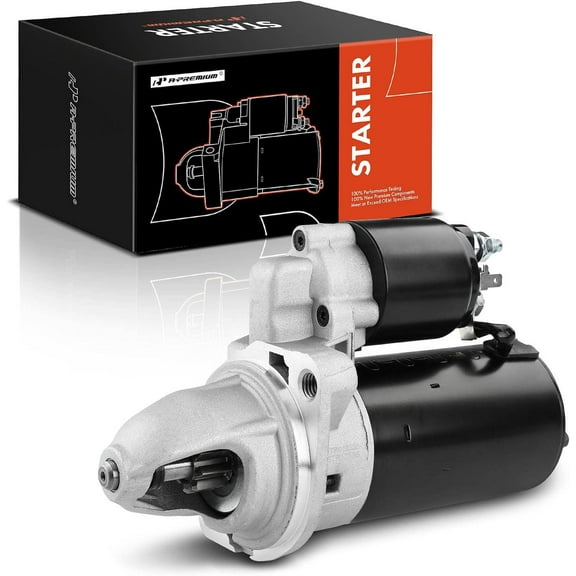 A-Premium Starter Motor Compatible with Volvo 760 84-90, 780 89-91, 940 91-95, 122, 142, 144, 145, 164, 1800, 240, 242, 244, 245, 544, 740, 745, 12V 1.4KW 9 Teeth Clockwise, Replace# 410-24048