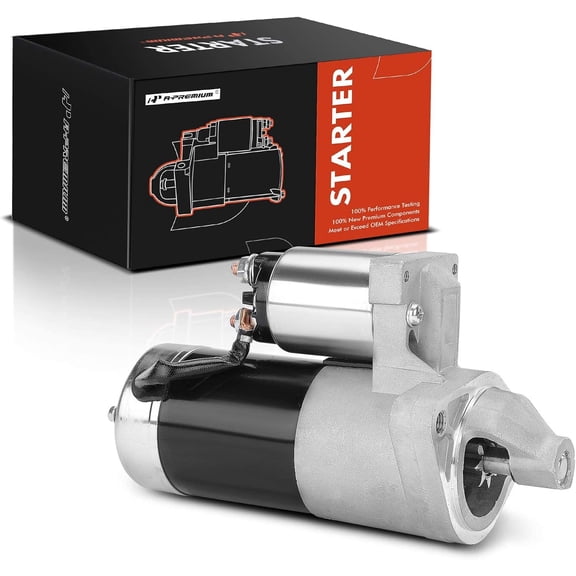 A-Premium Starter Motor Compatible with Chevrolet Tracker 2000-2003, Suzuki Vitara 2000-2001 2003, 2.0L, 12V 1.6KW 8-Teeth Clockwise, Manual
