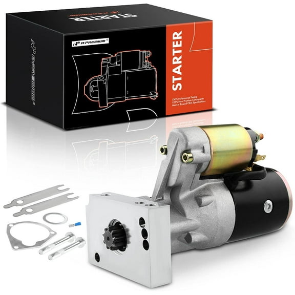 A-Premium Starter Motor Compatible with Chevy SBC Small Block BBC Big Block For GM Race Car, 1.4KW 12V 9 Teeth Clockwise, Replace# S114-254S1BX