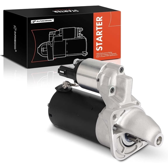 A-Premium Starter Motor Compatible with Kia Soul 2012-2013, Rio 2014-2017, 1.6L, 12V 1.3KW 11-Teeth Clockwise, Replace# 0001138055, 0001138056