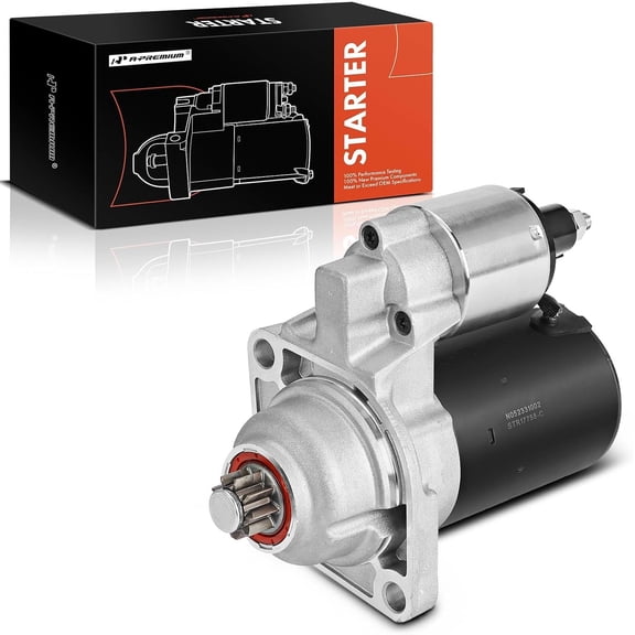 A-Premium Starter Motor Compatible with Porsche Boxster 1997-2005 2.5L 2.7L 3.2L, 12V 1.2KW 9-Teeth Clockwise, Replace# 98660410400, 0001121003