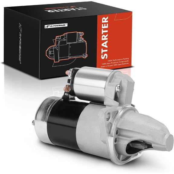 A-Premium Starter Motor Compatible with Subaru Forester 1998-2002, 2.5L, Impreza 1997-2003, 2.2L/2.5L, 12V 1.4KW 9-Teeth CounterClockwise, Automatic Transmission, Replace# M1T84481
