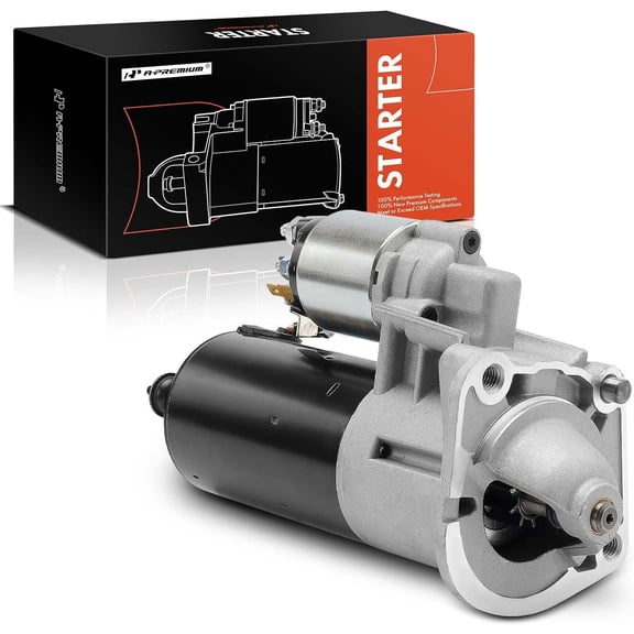 A-Premium Starter Motor Compatible with Volvo C70 2006, S40 2004-2006, V50 2005-2006, 2.4L 2.5L, 12V 1.4KW 9-Teeth Clockwise