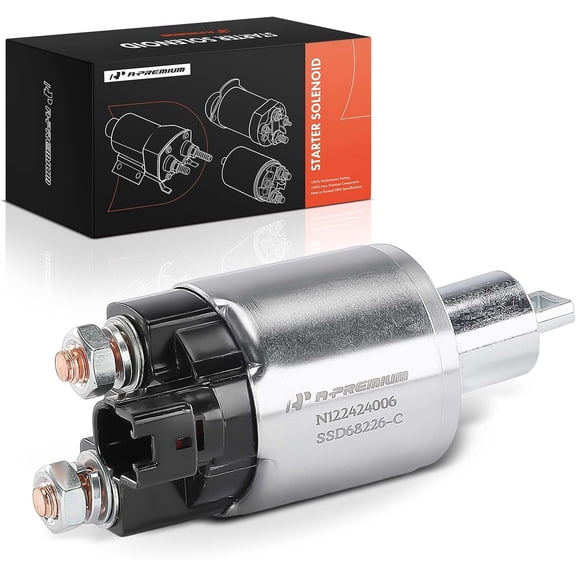 A-Premium Starter Solenoid Compatible with Toyota, Scion, Lexus - Camry 2002-2009/2012-2017, RAV4 2012-2018, Highlander, Sienna, Avalon, tC, ES350, Solara, RX350, RX330, ES300-12V