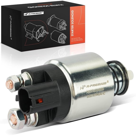 A-Premium Starter Solenoid Compatible with Kia, Hyundai Models - Soul 2010-2013, Accent 2012-2017, Rio 2012-2015, Veloster 2012-2017 - 12V