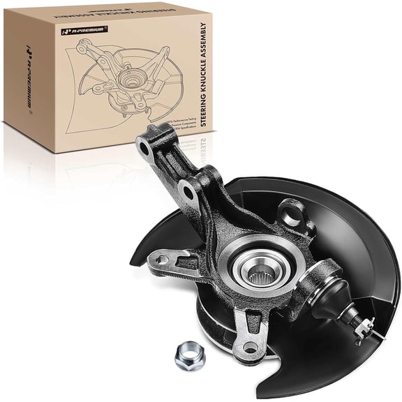A-Premium Steering Knuckle Assembly Compatible with Honda Civic 2001 2002 1.7L Front Driver Side