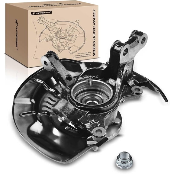 A-Premium Steering Knuckle Assembly Compatible with Toyota Highlander 2008-2013 Front Left Driver Side