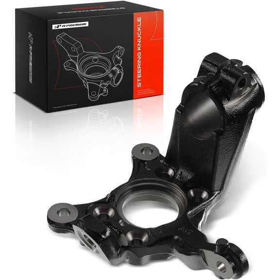 A-Premium Front Suspension Steering Knuckle Compatible with Volkswagen Jetta 2005-2010, Golf 2010-2013, Tiguan, Eos, GTI, Rabbit, R32 & Audi A3, A3 Quattro, Q3, Q3 Quattro, Right Passenger Side