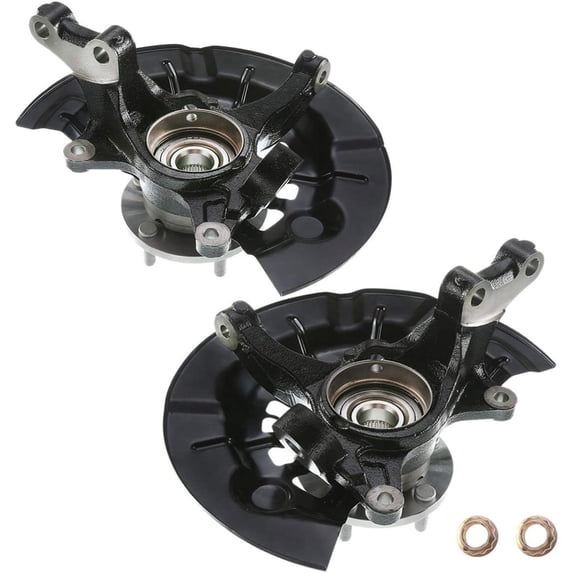 A-Premium Steering Knuckle and Hub Bearing Assembly Compatible with Toyota Avalon 2013-2016 Front Side 2-PC Set