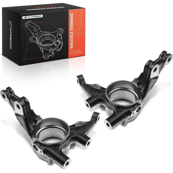 A-Premium Steering Spindle Knuckles Compatible with Hyundai Elantra 2007-2012 Front Side with 4-Wheel ABS 2-PC Set