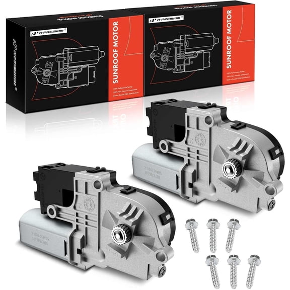 A-Premium Sunroof Moon Roof Motor 2-PC Set Compatible with Ford Explorer 2011-2017 Sport Utility, Left and Right, Replace# BB5Z15790A