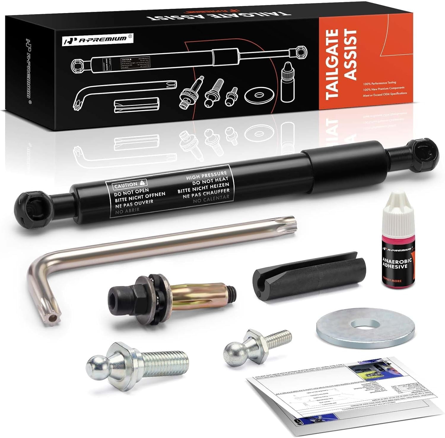 TRQ Truck Bed Tailgate Assist Shock Damper LH Side For Dodge Ram - View #2
