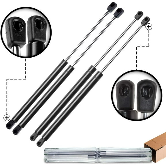 A-Premium Tailgate Hatch and Rear Window Lift Supports Shock Struts Replacement for Ford Bronco II 1984-1990 4-PC Set