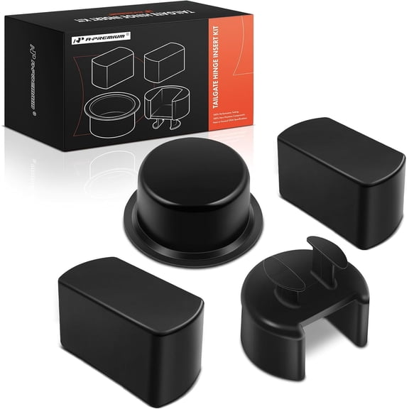 A-Premium Tailgate Hinge Pivot Bushing Insert Kit Compatible with - Ford F150 F250 F350 F450 F550 & Dodge Ram 1500 2500 3500; Left & Right, Bed & Gate, 4PCS Set; Replace# E7TZ99430B22A F6TZ99430B23AA