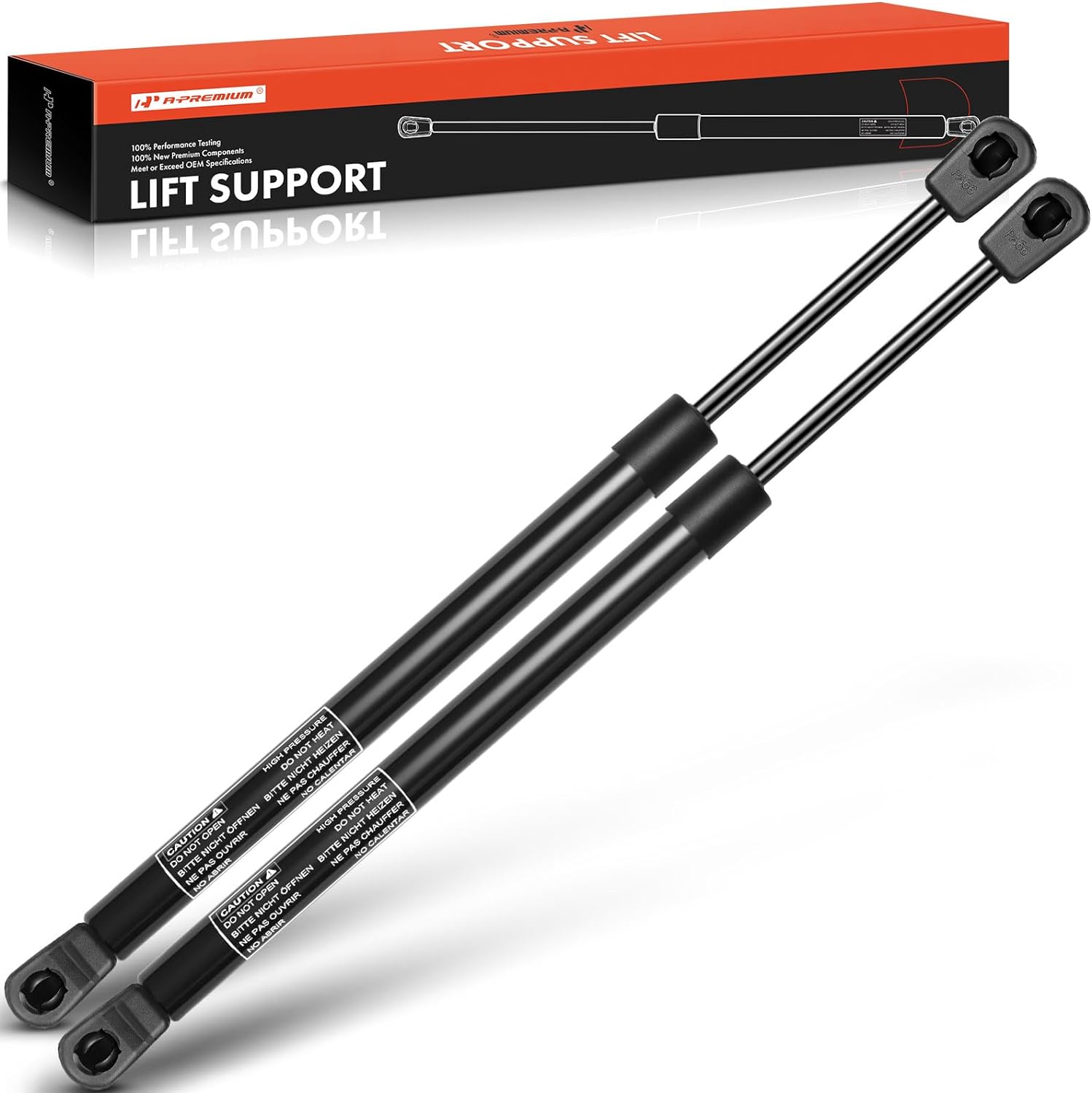 Qty(2) BOXI 2pcs Universal Lift Supports Struts Shocks Gas Struts