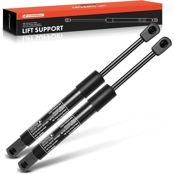 A-Premium Tailgate Rear Trunk Lift Supports Shock Struts Set of 2 | Compatible with Chevy and Pontiac: Impala/Monte Carlo 2000-2005, Lumina 2000-2001, Grand Prix 1999-2003, Without Spoiler