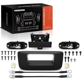 A-Premium Tailgate Rebuild Kit Compatible with 2007-2014 Chevrolet Silverado 1500 2500 3500 HD & GMC Sierra 1500 2500 3500 HD, Rear Tailgate Parts Metal Handle Bezel Latch Bushing Bolts (Pack of 27)