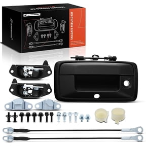 A-Premium Tailgate Rebuild Kit Compatible with Chevrolet Colorado 2016-2017 & GMC Canyon 2016-2017, Rear Tailgate Parts Metal Handle Bezel Latch Hinge Cable Bushing Bolts (Pack of 23)