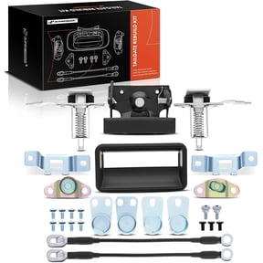 A-Premium Tailgate Rebuild Kit Compatible with Chevrolet & GMC Models - C1500, C2500, C3500, K1500, K2500, K3500, Rear Tailgate Parts Metal Handle Bezel Latch Cable Hinge Bolts (Pack of 27)