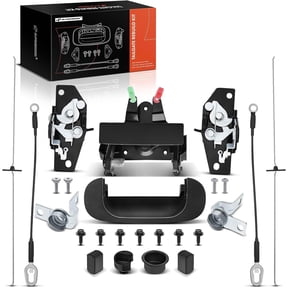 A-Premium Tailgate Rebuild Kit Compatible with Dodge Ram 1500 1994-2001, Ram 2500 3500 1994-2002, Rear Tailgate Parts Plastic Handle Bezel Latch Rod Cable Hinge Bushing Bracket Bolts (Pack of 25)