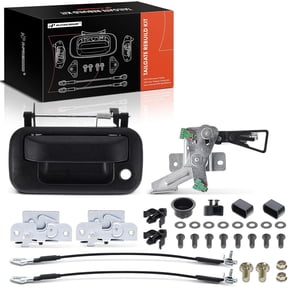 A-Premium Tailgate Rebuild Kit Compatible with Ford F-150 2004-2014 & Lincoln Mark LT 2006-2008, Rear Tailgate Parts Metal Handle Bezel Latch Bracket Cable Bushing Hinge Bolts (Pack of 32)