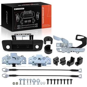 A-Premium Tailgate Rebuild Kit Compatible with Ram 1500 2500 3500 2011-2012 & Dodge Ram 1500 2009-2010, Ram 2500 3500 2010, Rear Tailgate Parts Metal Handle Bezel Latch Cable Bolts (Pack of 30)