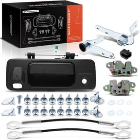 A-Premium Tailgate Rebuild Kit Compatible with Toyota Tacoma 2016-2023, Rear Tailgate Parts Handle Bezel Latch Rod Striker Cable Bushing Hinge Bolts (Pack of 36)