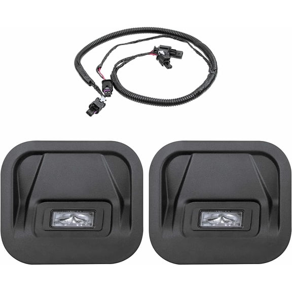 A-Premium Tailgate Step Light LED Truck Bed Multi-Pro Lamp Kit Compatible with GMC & Chevy Models - Sierra 1500 2019-2021, Sierra 2500 3500 HD 2020-2021, Silverado 2020-2022, Replace# 84347814