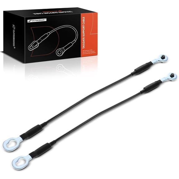 A-Premium Tailgate Support Cable Compatible with Chevrolet Blazer 1995-2005, S10 1994-2004 & GMC Jimmy 1995-2001, Sonoma 1994-2004 & Oldsmobile Bravada 1996-2004, 17-1/4 Inch, Rear Tailgate, 2-PC Set