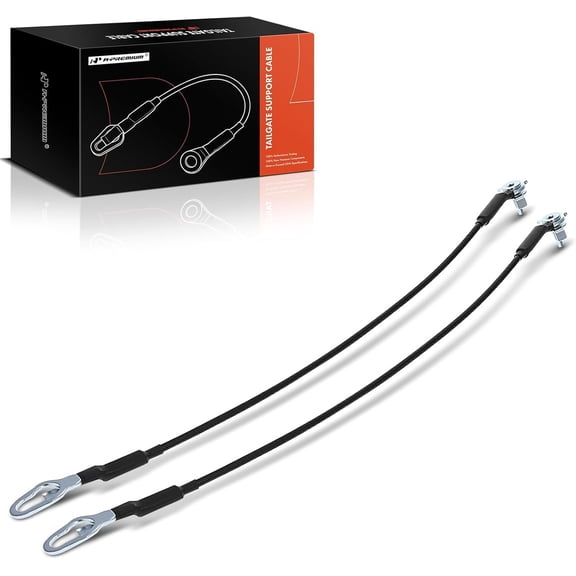 A-Premium Tailgate Support Cable Compatible with Ford F-150 F150 2015-2023, 22.05 Inch, Rear Tailgate Driver and Passenger Side, 2-PC Set, Replace# FL3Z9943053A, FL3Z9943052A