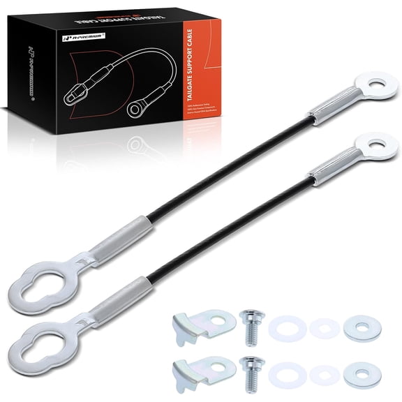 A-Premium Tailgate Support Cable Compatible with Toyota Tacoma 2016-2024, 12 Inch, Rear Tailgate Driver and Passenger Side, 2-PC Set, Replace# 6577004080
