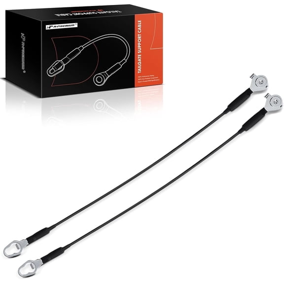 A-Premium Tailgate Support Cable Compatible with Ram 1500 2019-2024, 25 Inch, Rear Tailgate Driver and Passenger Side, 2-PC Set, Replace# 68312084AC